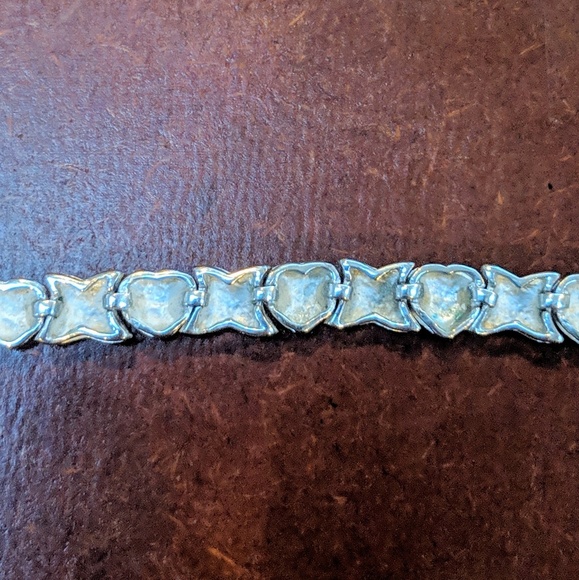 Vintage - Sterling Silver - Hugs & Kisses Bracelet - Picture 4 of 6